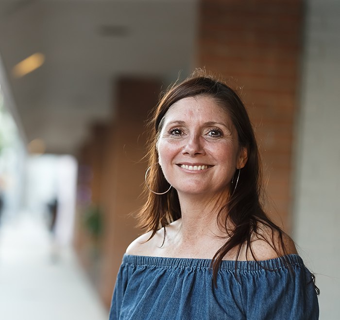 Portrait of smiling middle-aged woman